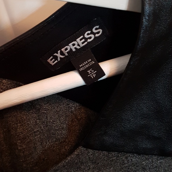 Express grey peplum top - Picture 4 of 6